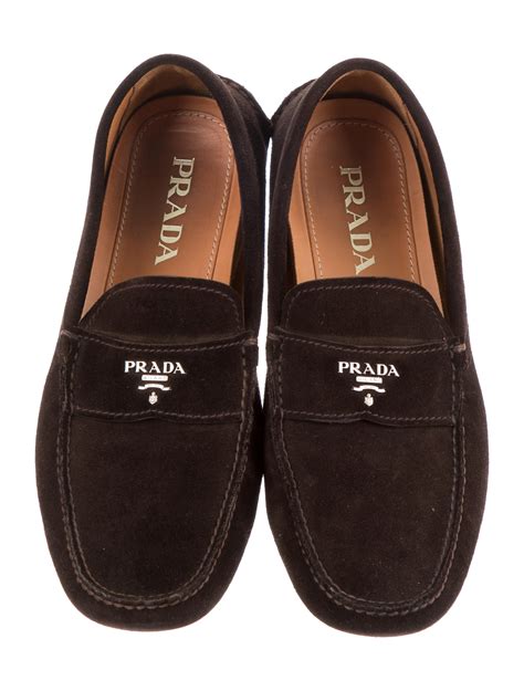 prada loafers mens|Prada suede loafers.